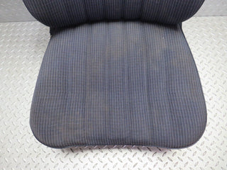 W123 front left passenger seat blue used OEM