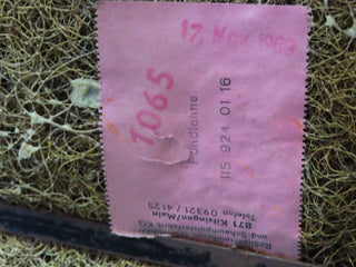 20779 Mercedes-Benz W114 250CE Coupe Rear Seat Black 1159240116