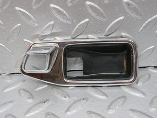 W123 chrome frame door handle front left used OEM