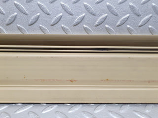 W126 rear left door sill trim beige used OEM