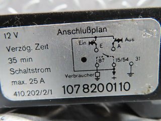 20322 Mercedes-Benz W114 280CE Coupe Rear Heated Window Relay 1078200110