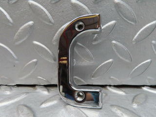 W123 Coupe right chrome door latch trim used OEM