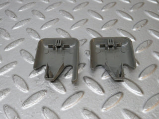 W124 Wagon front seat rail trim cover pair used OEM