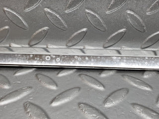 W126 front left door chrome moulding trim used OEM