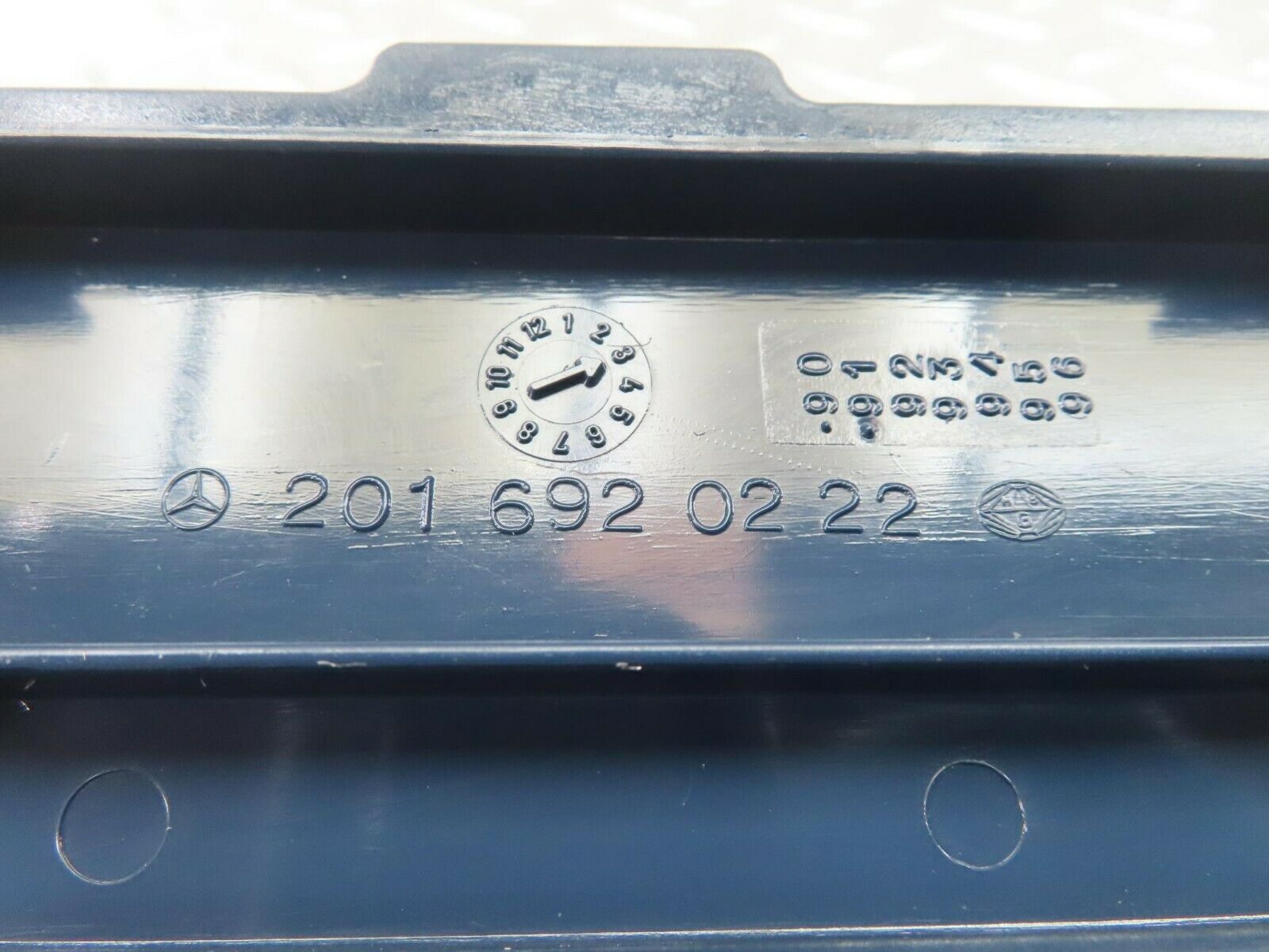 10357 Mercedes-Benz W201 190E B Pillar Bottom Cover Right Side Blue 2016920222