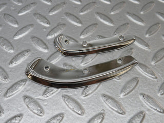 W109 interior door handle chrome trim pair left used OEM