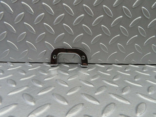 W123 right interior chrome door latch trim used OEM