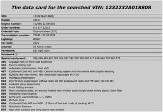 15296 Mercedes-Benz W123 230E Interior Roof Grab Handle Set