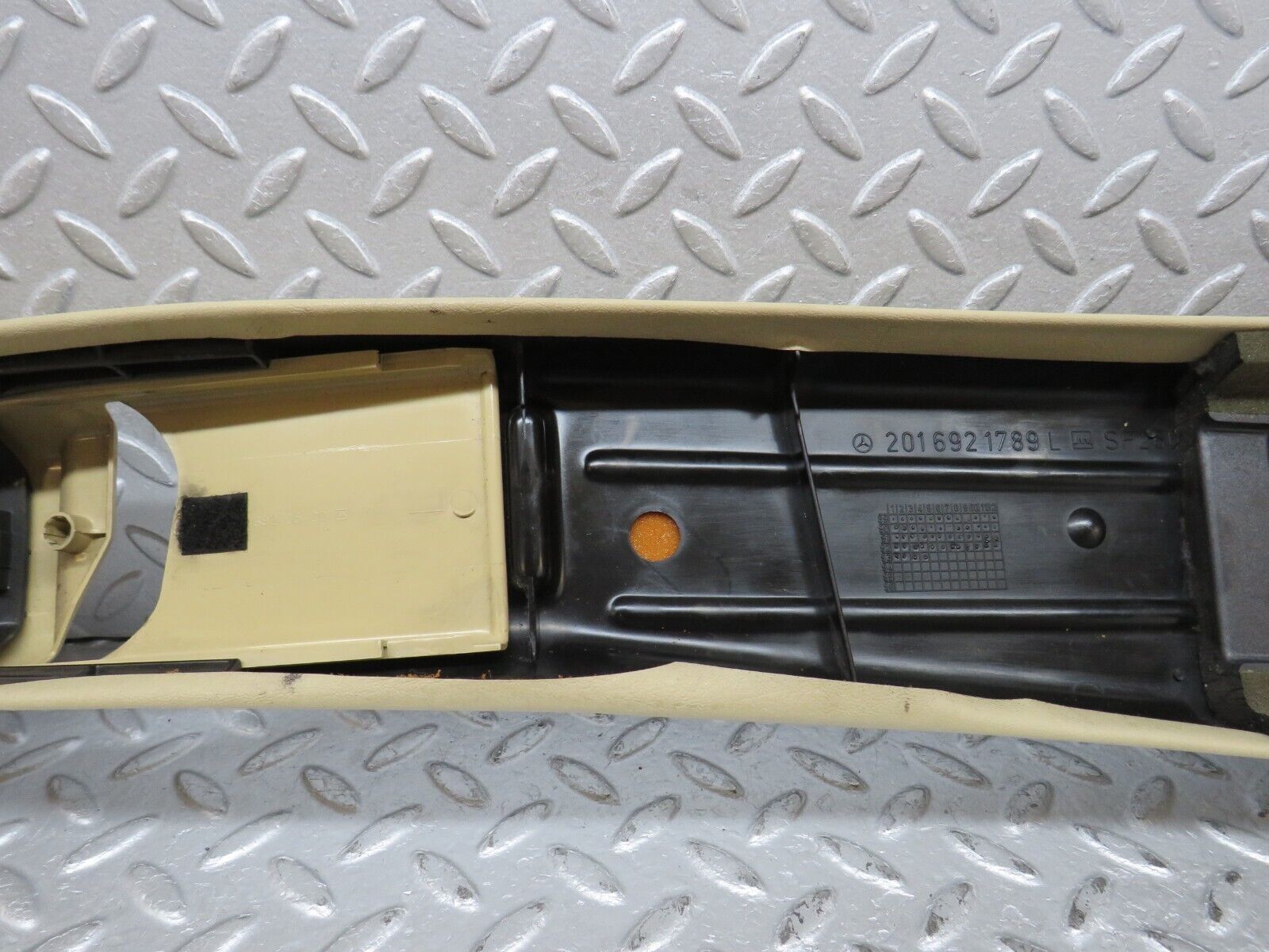 38711 Mercedes-Benz W201 190E 2.6L B Pillar Cover Left Beige 2016921789 2016920044