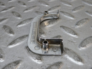 W123 left interior chrome door latch trim used OEM
