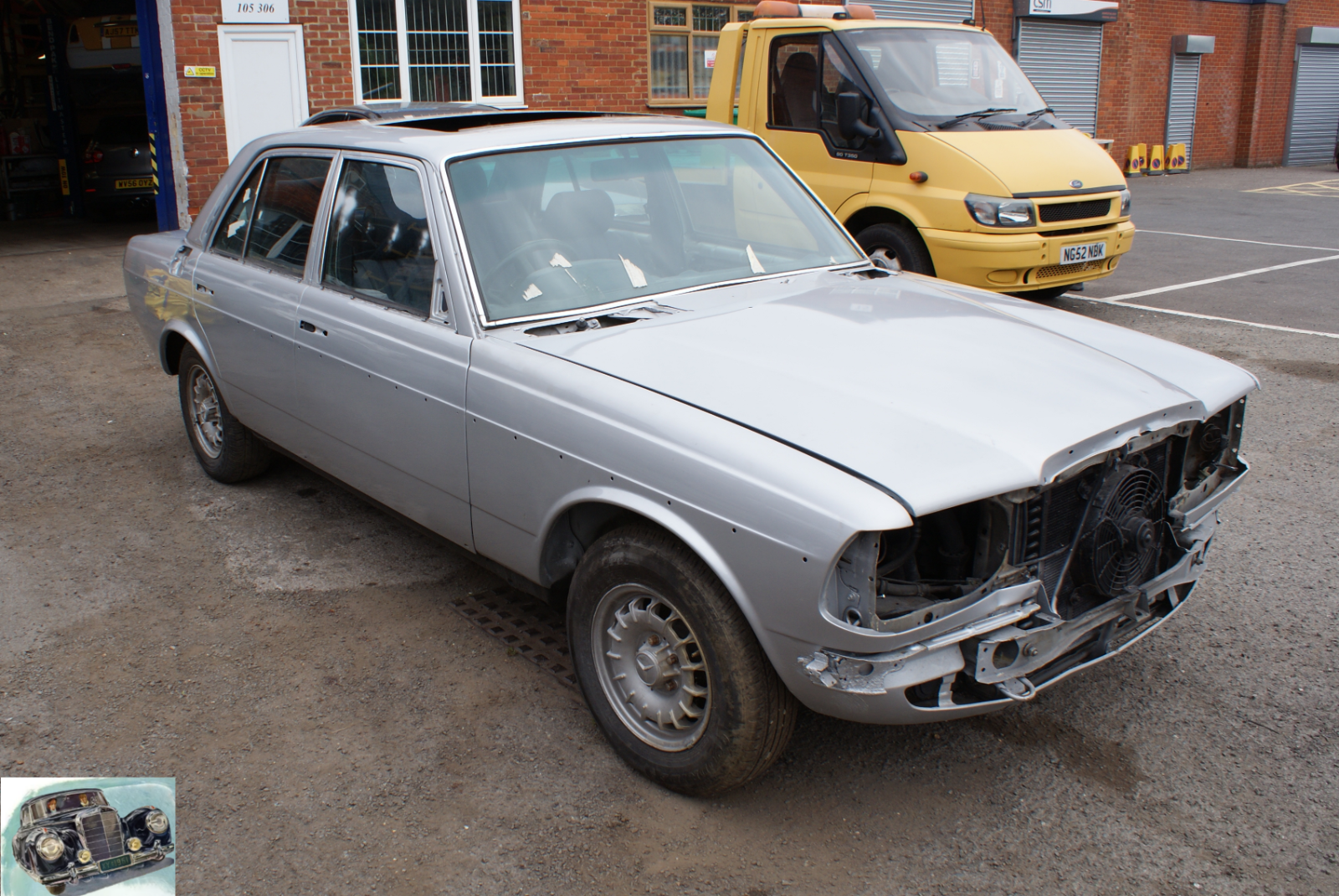 4295 Mercedes-Benz W123 230E Rear Right Window Channel
