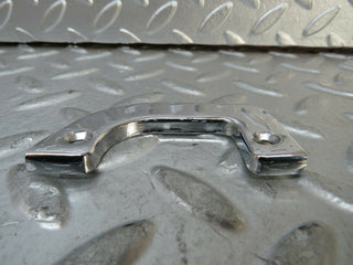 R107 SLC left interior chrome door latch trim used OEM