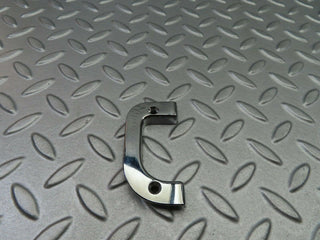 W123 left interior chrome door latch trim used OEM