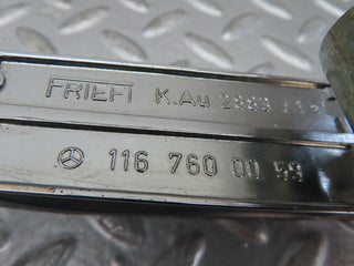W116 rear exterior chrome door handle used OEM