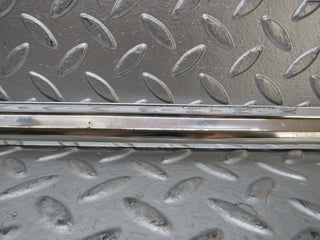 W116 front left door chrome trim used OEM