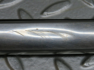 W109 right skirt chrome trim strip used OEM
