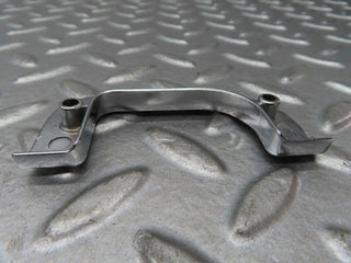 W123 left chrome door latch trim used OEM
