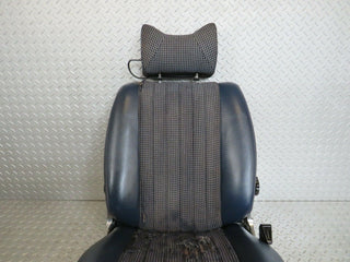 R107 SLC front right seat blue half leather used OEM