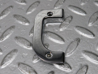 0544 Mercedes-Benz W123 230E Left Interior Chrome Door Latch Trim 1237230124