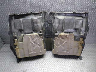W124 rear floor carpet grey used OEM