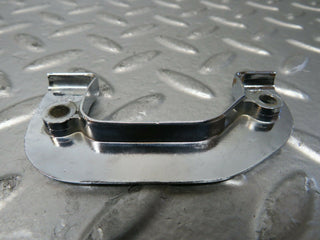 W116 right chrome door latch trim used OEM