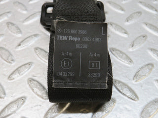 36318 Mercedes-Benz W126 420SE Front Left Seat Belt 1268604993 1268680011