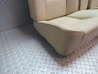 34414 Mercedes-Benz C126 380SEC Coupe Rear Seat Set Leather Beige 1249240123