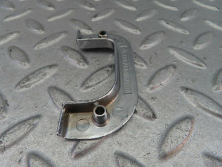 W123 left interior chrome door latch trim used OEM