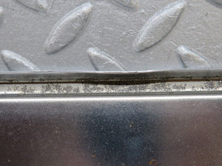 W109 rear number plate holder chrome used OEM