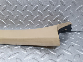W126 a pillar cover left side beige used OEM