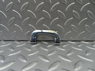 W123 right interior chrome door latch trim used OEM