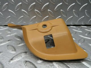 W123 Wagon rear seat latch cover right palomino used OEM