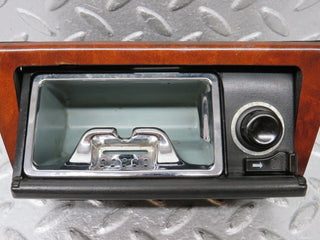 W124 Cabriolet centre console ashtray wood finish used OEM