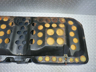W123 Coupe rear seat bottom blue half leather used OEM