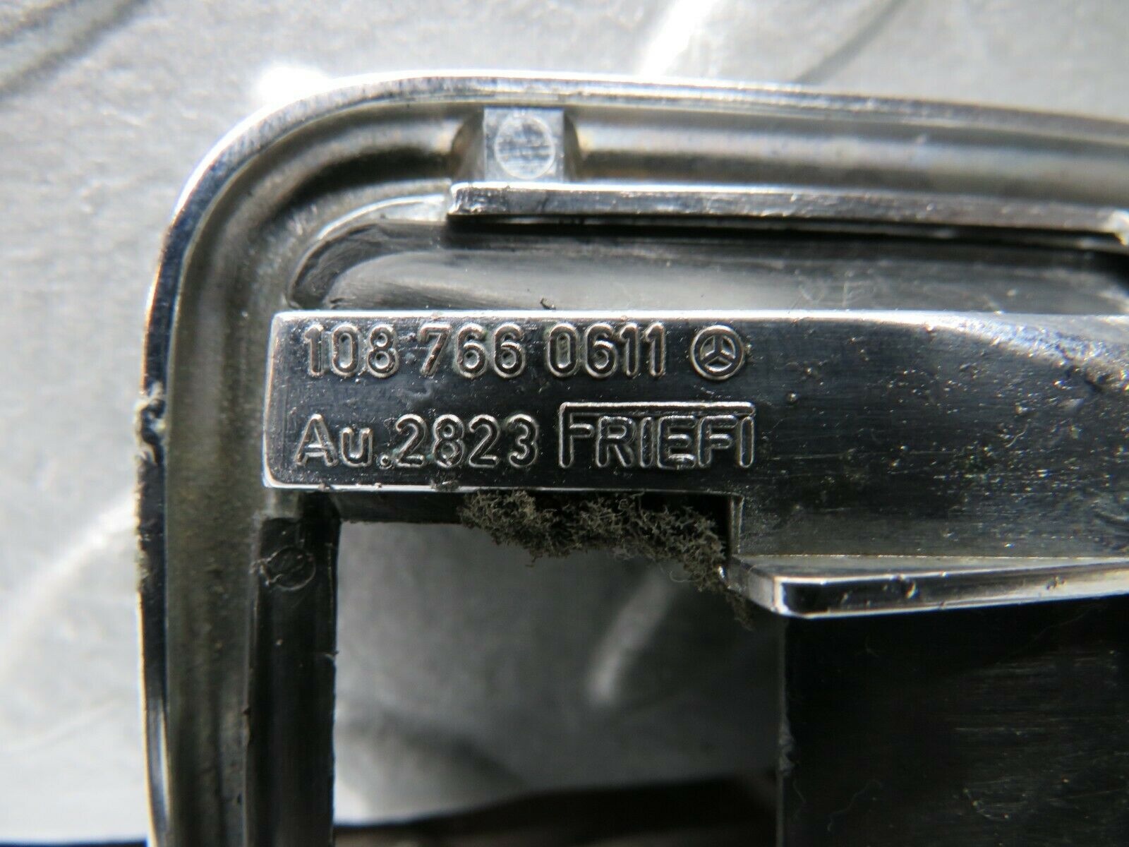 21973 Mercedes-Benz S123 280TE Chrome Frame For Door Opener Right 1087660611