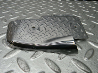 W123 Coupe b pillar chrome cover plate left side used OEM