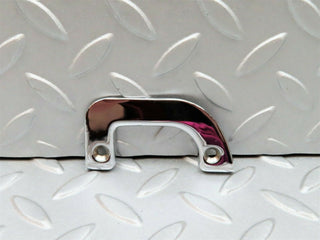 W108 door latch interior chrome trim right used OEM