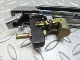 W123 exterior chrome door handle rear right used OEM