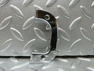 23994 Mercedes-Benz W123 280E Left Interior Chrome Door Latch Trim 1237230124