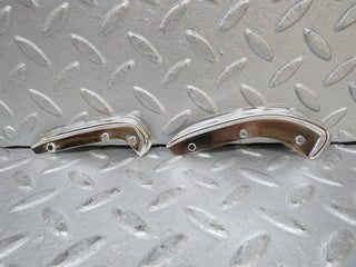 W109 interior door handle chrome trim pair left used OEM