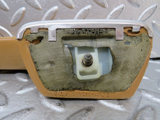 W123 left interior door handle palomino used OEM