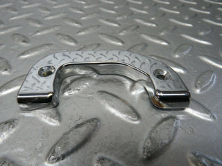 W116 right chrome door latch trim used OEM