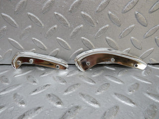 W109 interior door handle chrome trim pair right used OEM