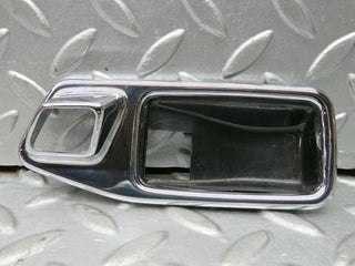 W123 Wagon door opener chrome frame left used OEM