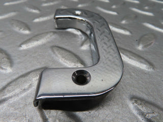 W123 left chrome door latch trim used OEM
