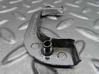 W123 right chrome door latch trim used OEM