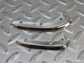 W109 interior door handle chrome trim pair right used OEM