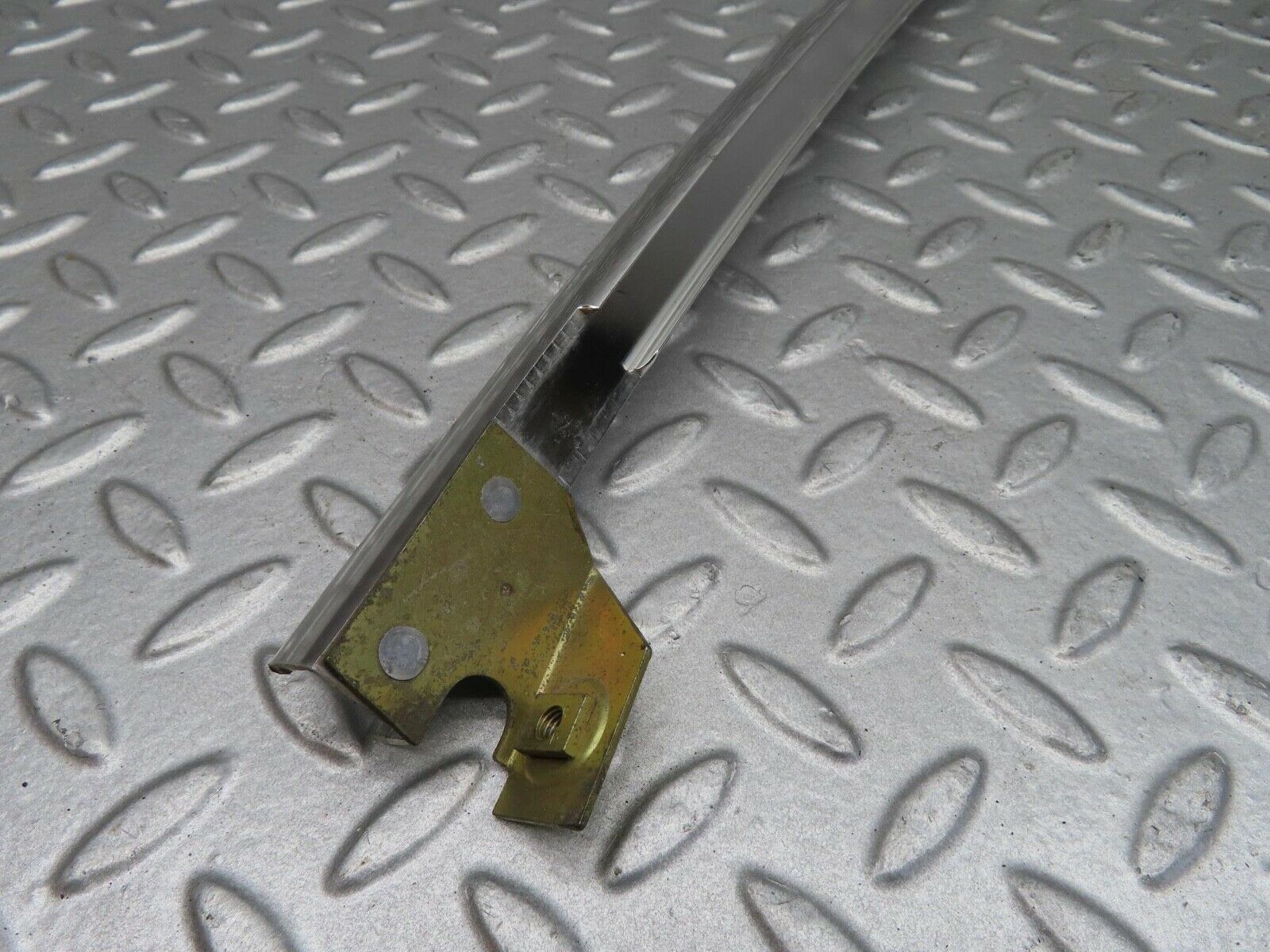 14329 Mercedes-Benz W116 350SE Rear Left Door Rear Chrome Window Channel