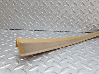 W124 front left door window frame trim palomino used OEM