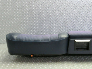 W123 Coupe rear seat bottom blue half leather used OEM